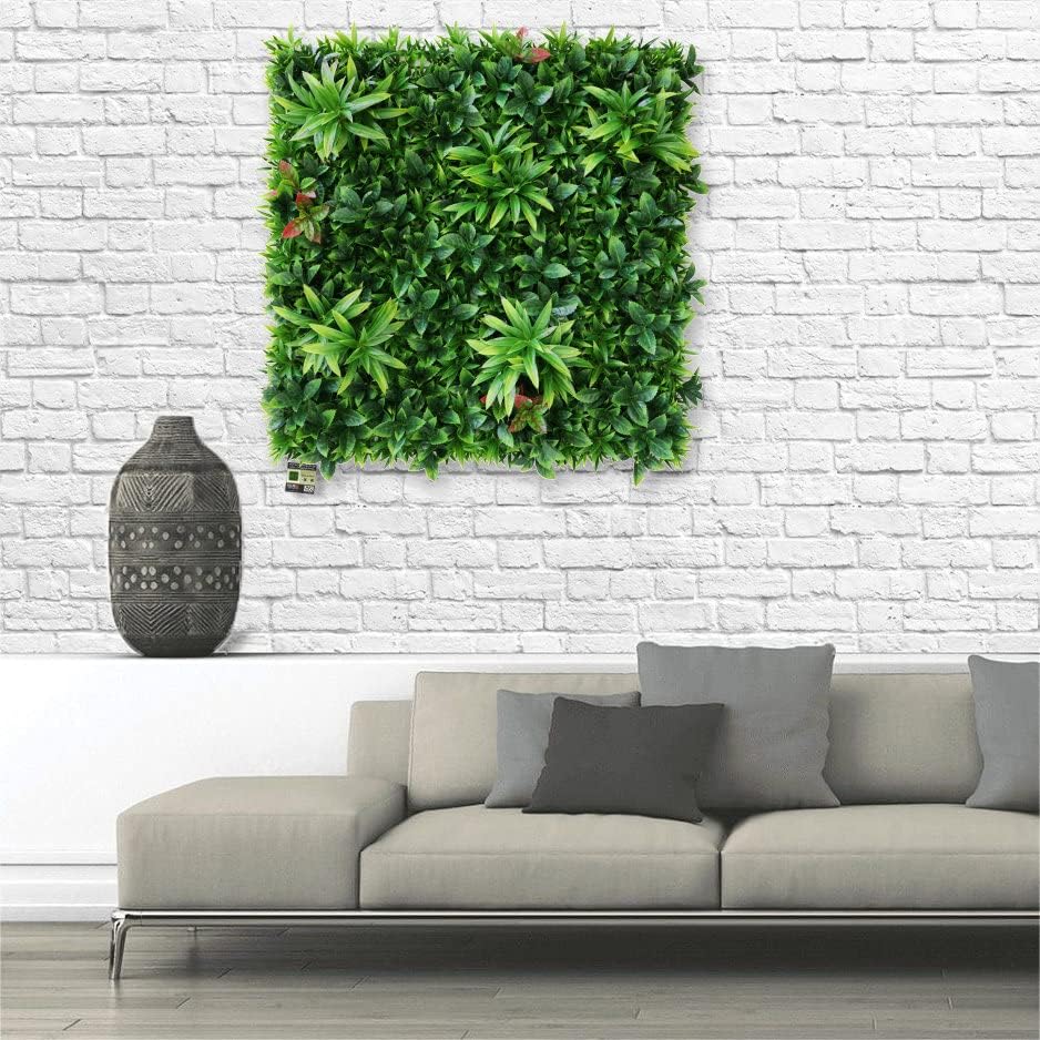 True Products Premium Artificial Green Living Wall Oasis Hedge Plant Panel Indoor or Outdoor UV Stable 100 x 100cm