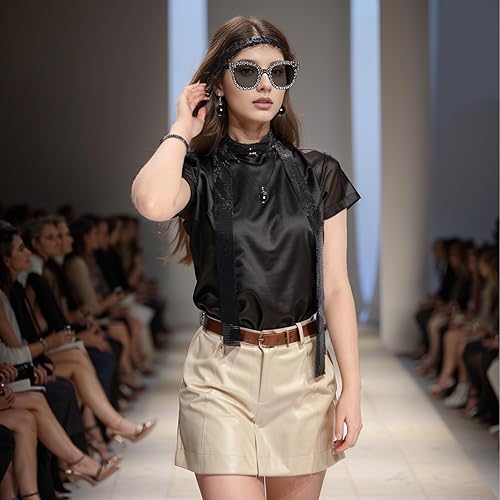 Miniatura 6 de 6 piezas de accesorios de discoteca de los años 70 para mujer, disfraz de discoteca con lentejuelas, bufanda, diadema, pulsera de diamantes, collar