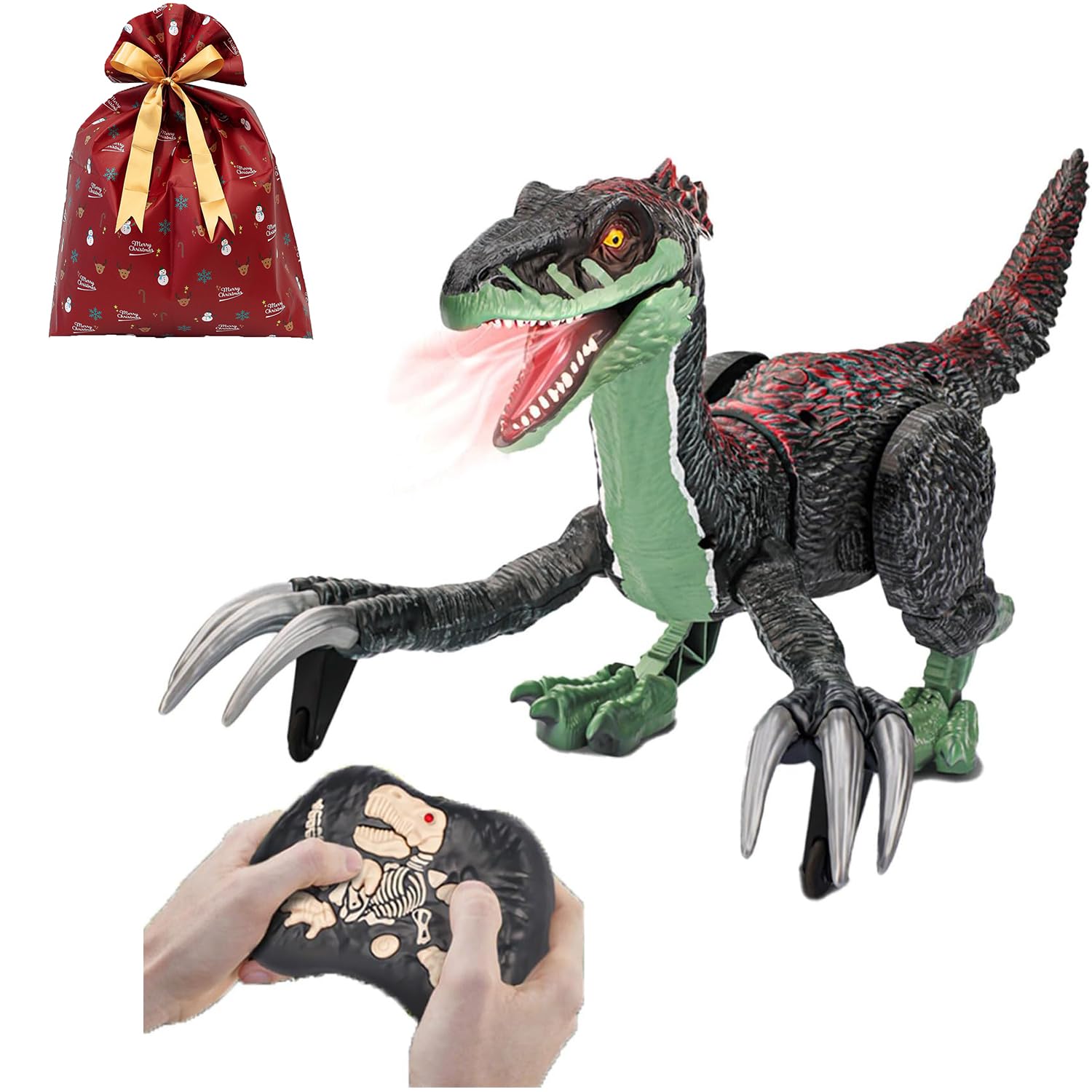 Amazon | [MRG/日本語説明書付] 恐竜 ラジコン おもちゃ 煙を吐く 動く