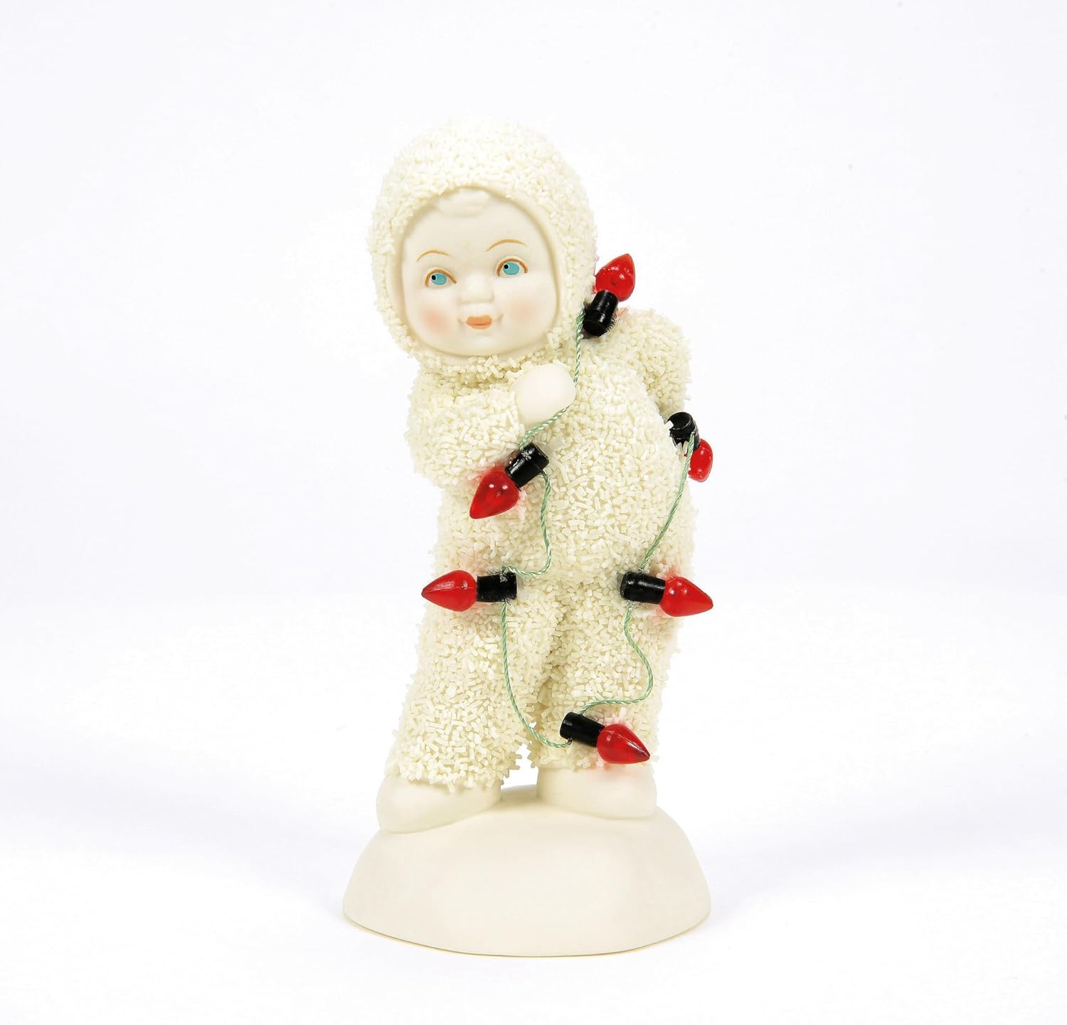 Department 56 Snowbabies Christmas Jubilee Cloaked in Christmas Spirit Figurine, 4.13 Inch, Multicolor