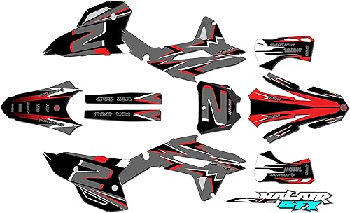 Kit de gráficos para Honda CRF450R (2021-2022) Vision Series Red 21 Mil-Dirt pit bike pegatinas de motocicleta, calcomanías de carreras, accesorios