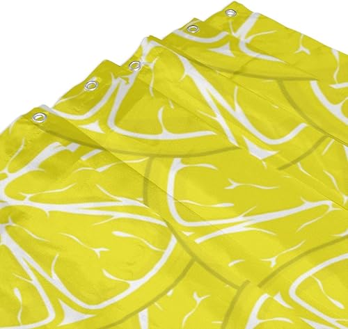Miniatura 8 de PAILON Fruit Lemon Plastic Shower Curtain Liner 60x72in Extra Long Shower Curtains for Bathroom Clearance Set with Hooks Cortinas De BañO,