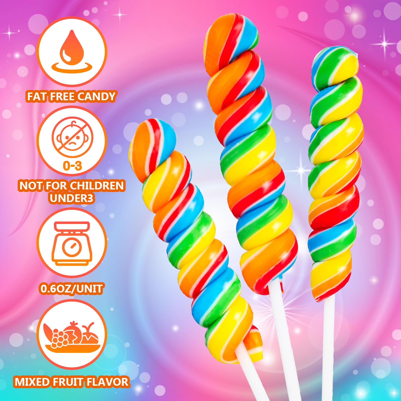 Vapewaves Kids Party Bag Sweets Lollies Spiral Rainbow Unicorn Lollipop Candies 5 8 Different Shapes For Christmas Birthday Easter Gift Sold By Kidzbuzz 30 0 Grams 1 0 Count - View #3