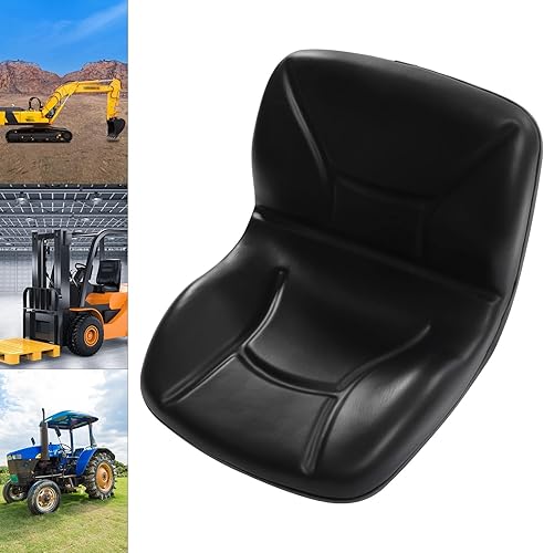 Miniatura 4 de Asiento universal de repuesto para carretilla elevadora, asiento trasero de tractor con orificios preperforados para carretilla elevadora tractor