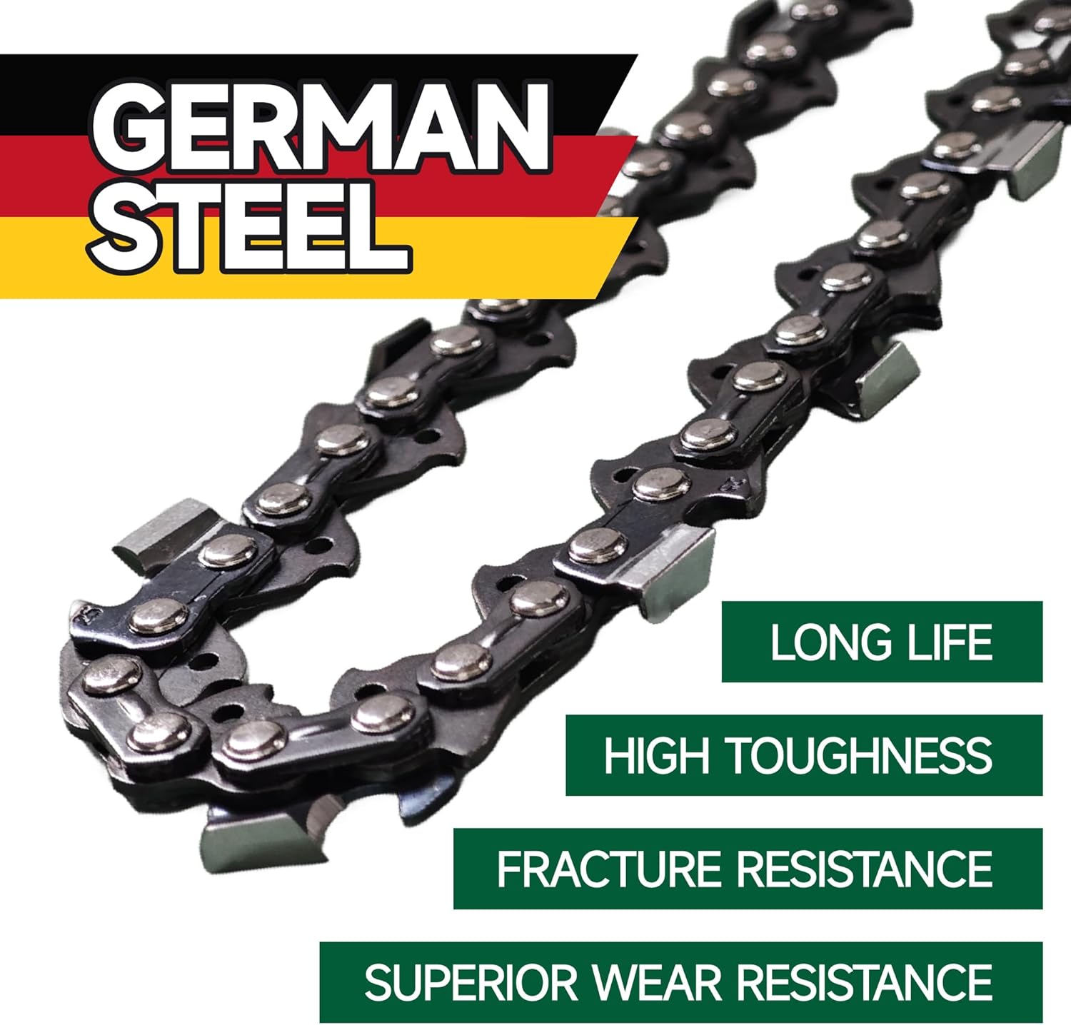 4 Pack 20 Inch Chainsaw Chain .325" Pitch .050" Gauge 80 Drive Links 20 Inch Replacement Low Kickback Saw Chains Compatible with Husqvarna 450 550 550xp 450 Rancher Craftsman s205 Jonsered More