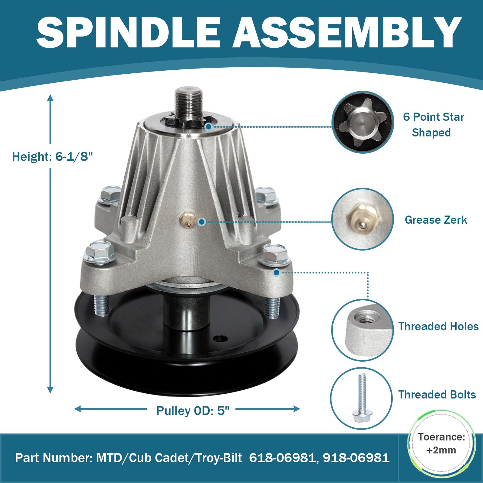 Amazon.com: SCBHWJ 50 inch Deck Rebuild Kit for C ub Cadet T Roy