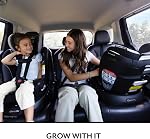 Evenflo Revolve360 Slim 2-in-1 Rotary Car Seat - Black Canton