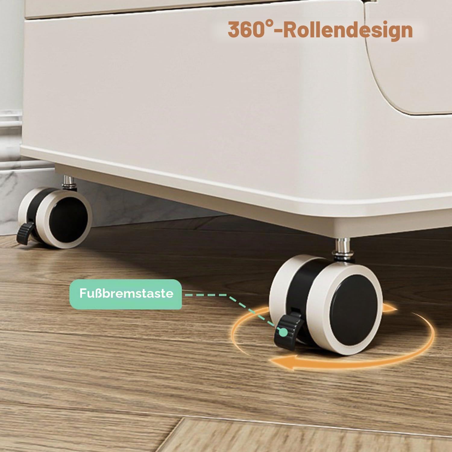 Wäschekorb aus Kunststoff mit Deckel, 123 L Großer Wäschekorb, Rollender BasKet, Spielzeugbox, Wäschesammler für Wäsche, Spielzeug, Workout Aufbewahrung
