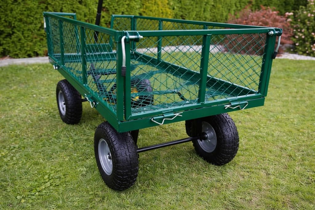 Gartenwagen 100L 200kg Klappbar Schubkarre Luftreifen XXL