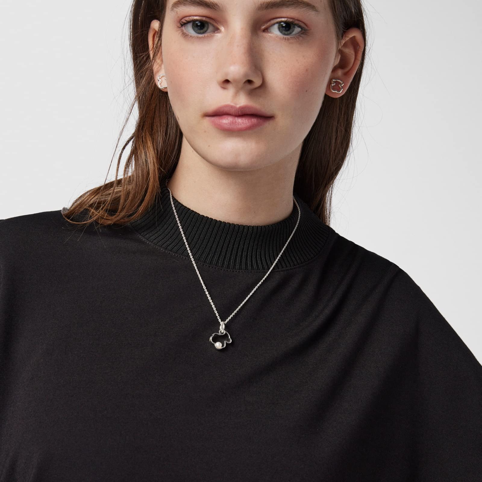 Tous Womens First Sterling Silver Necklace With Cm