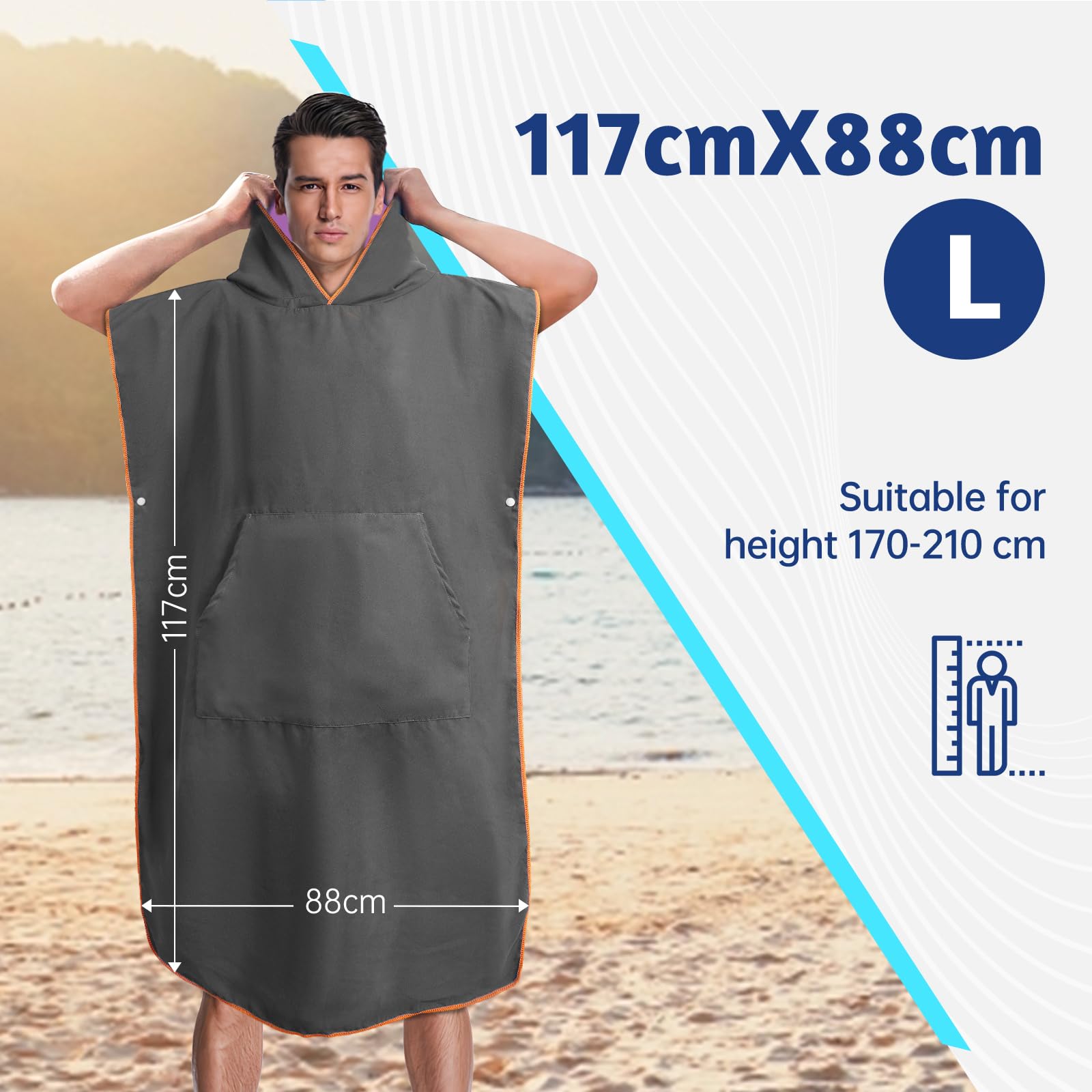 Poncho de natación para Hombre y Mujer