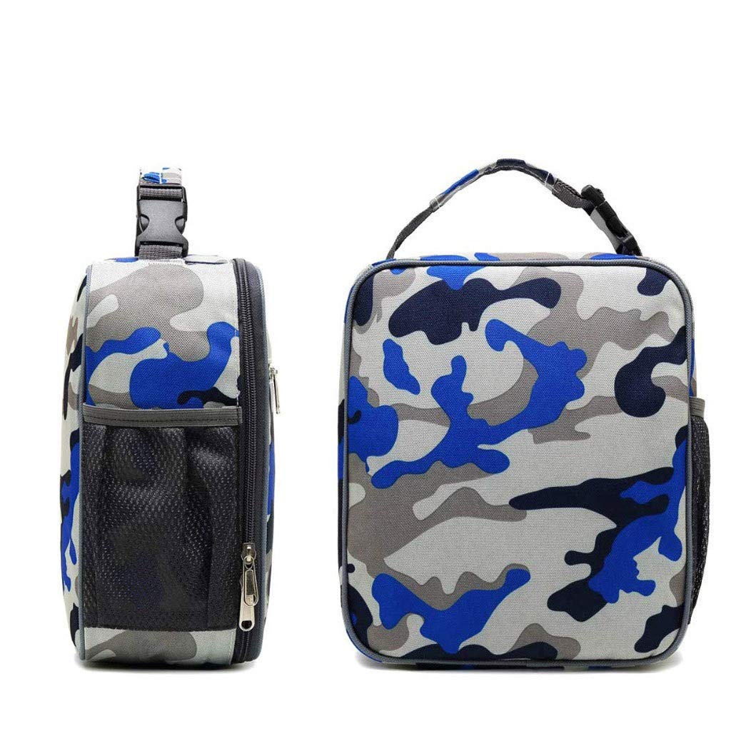 Fiambrera térmica - Bolsa de Almuerzo aislada, pequeña, Gris, portátil, Reutilizable, a Prueba de Fugas, Bolsa de Transporte térmica para el Almuerzo
