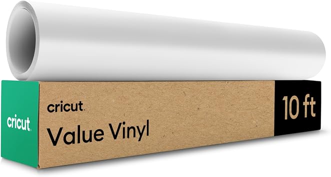 Cricut Value Removable Vinyl, White 12 in x 10 ft