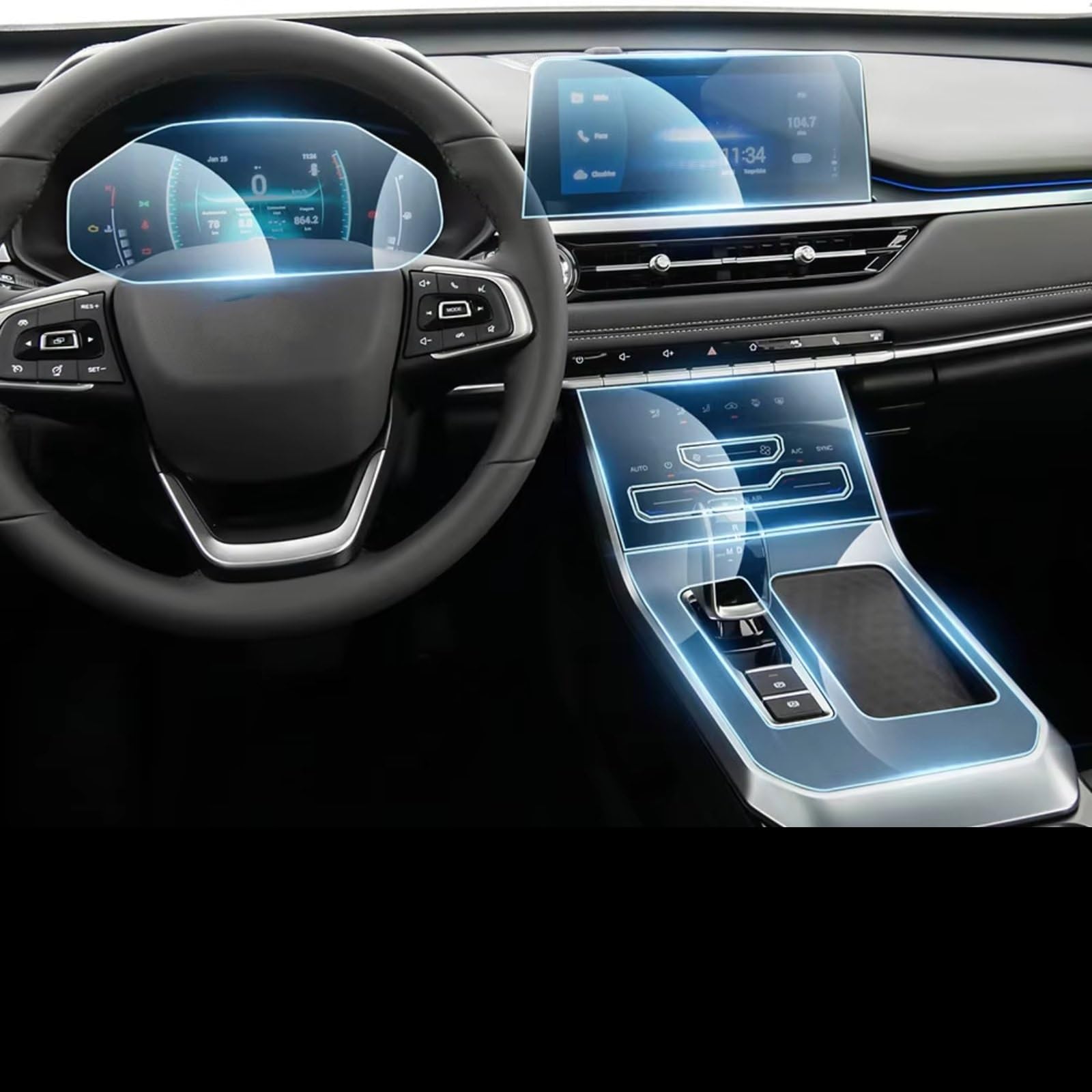 Kompatibel Mit Chery Für Tiggo 4 Für Pro 2022–2024, Auto-GPS-Displayschutz, Kratzfest, Innenschutzfolie, HD, Klar Schutzfolie Auto Navi