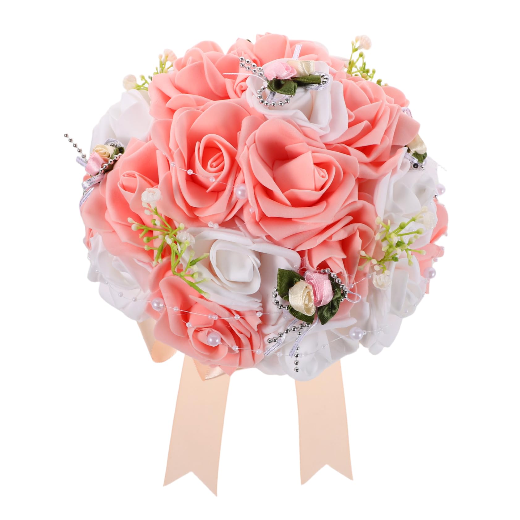 Bouquet de mariée sans entretien avec roses artificielles pour décoration de mariage