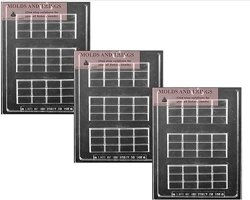 Break Apart Bar Chocolate Candy Mold with Copywrited molding Instructions