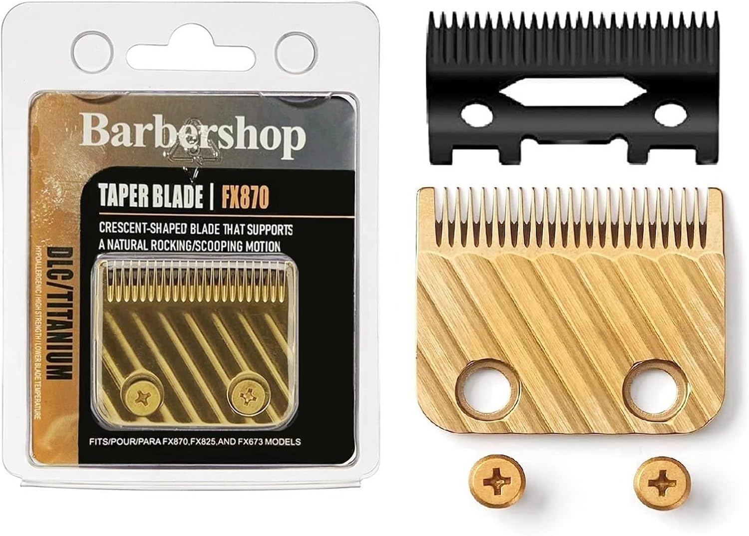 FX603/803/802/801/8010 Replacement Blades，Compatible For BaBylissPRO，FX870/FXF880/FX810/FX825/FX673N Clipper(FX603G)