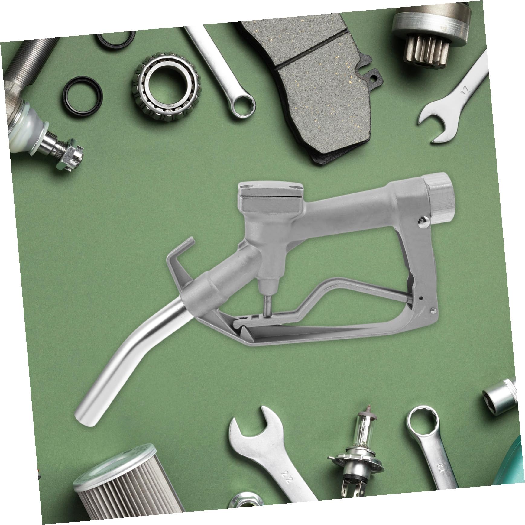 STOBAZA Pistolet à Huile Manuelle Buse de Carburant pour Les Voitures Buse d'huile Manuelle Simple Silver