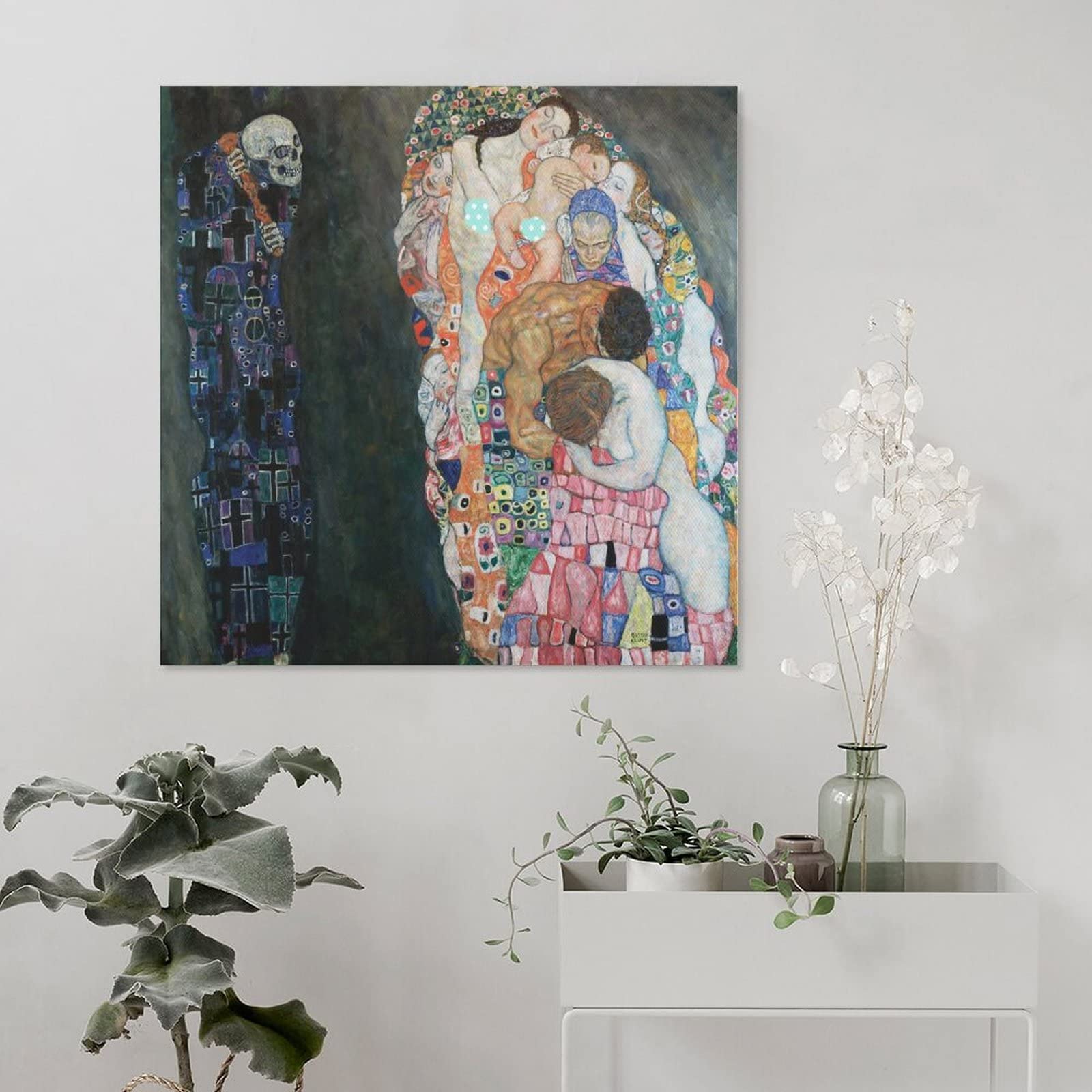 GUSTAV　KLIMT、クリムト、死と生、希少な画集より、新品高級額 グスタフ・クリムト「死と生」Death and Life by Gustav Klimt