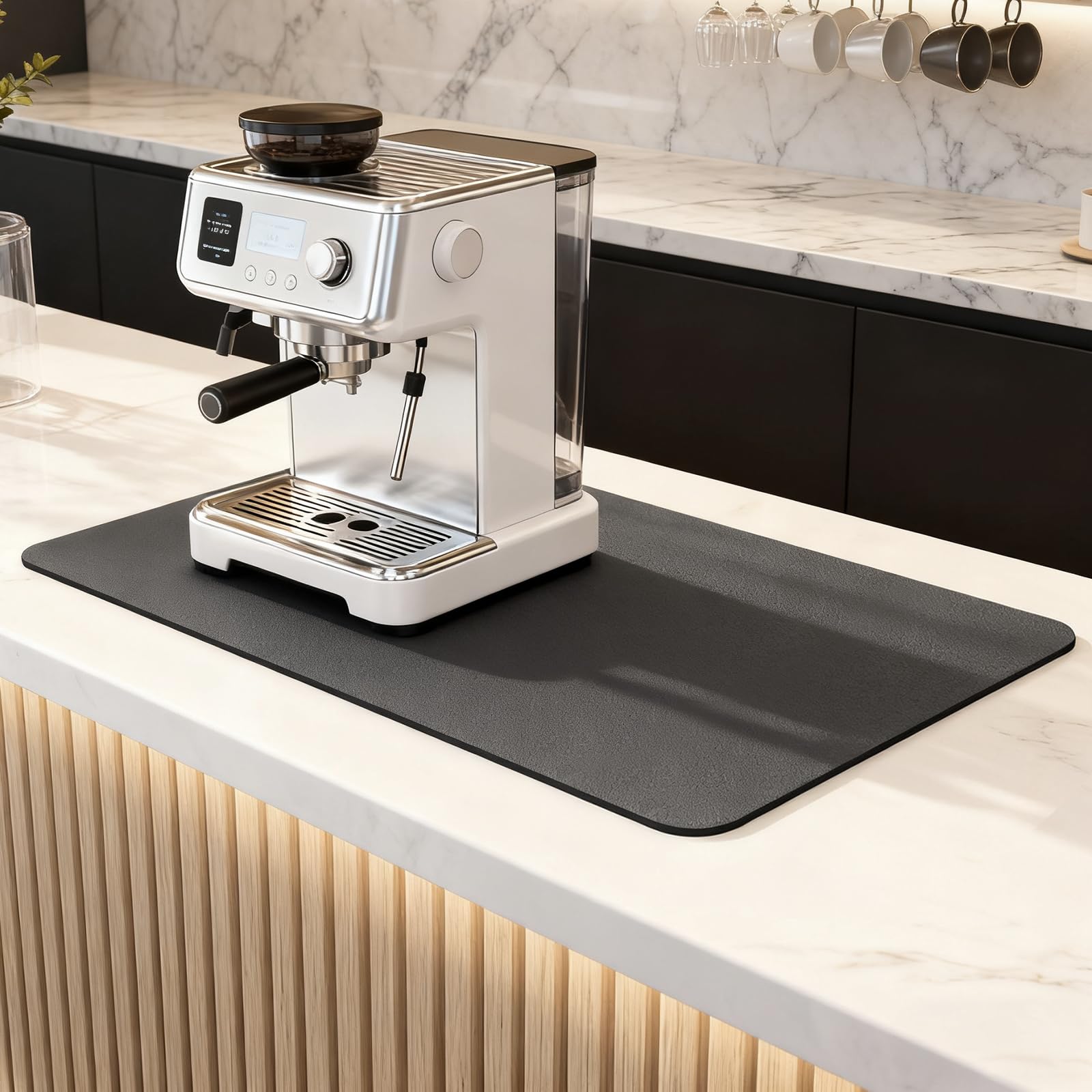 Kaffeematte Abtropfmatte, Kaffeemaschine Unterlage, 40 x 60