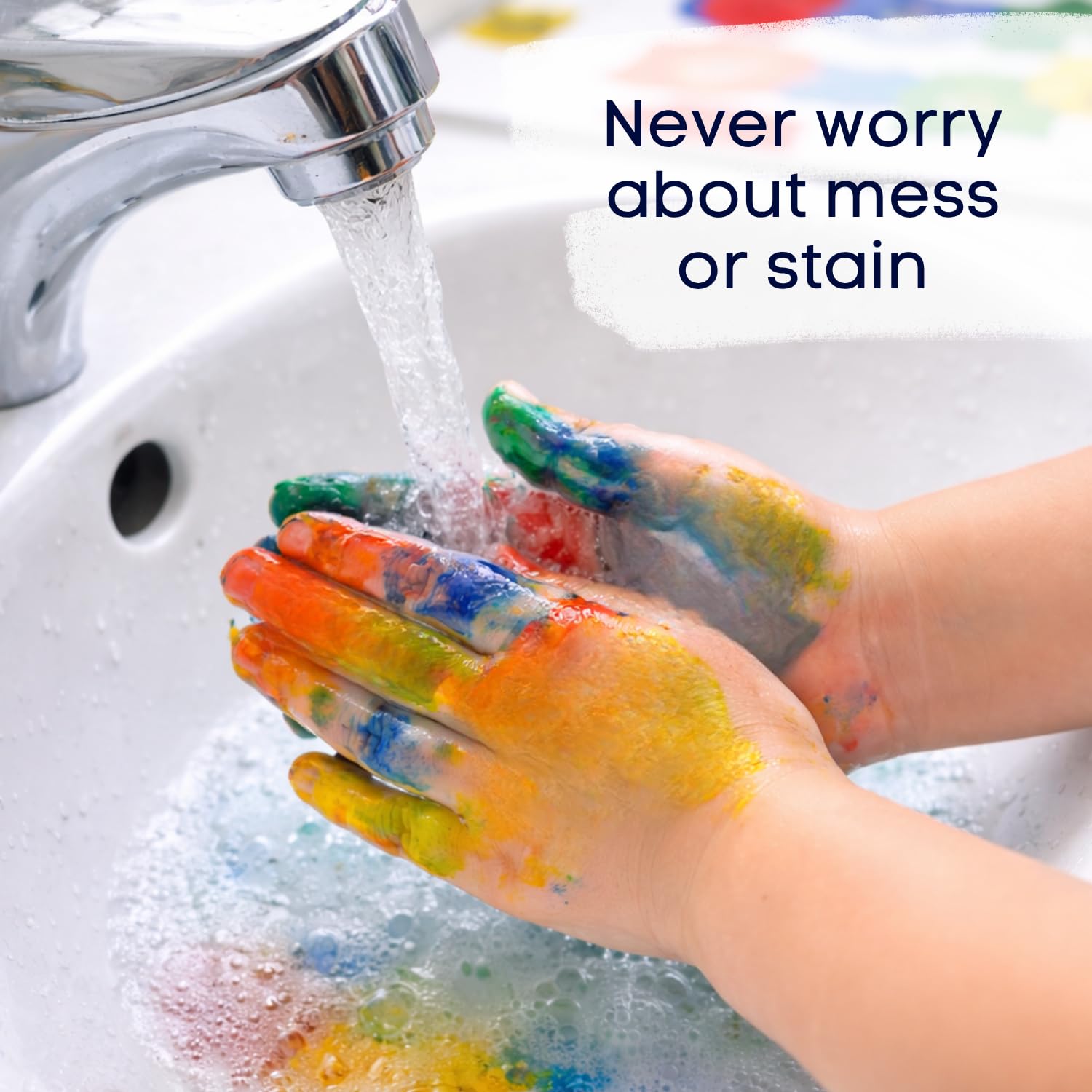 Artiggle Washable Tempera Colours| Kids Craft | Non-toxic | Ideal for craft projects | schools | home use | Non-toxic | 6 pack, 500ml each (Multi Color) 4