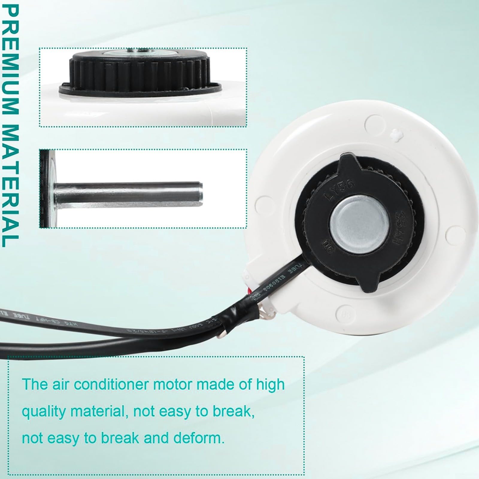 Motor de ventilador interior de CA de 6 cables FN35B-PG YYR30-4A5-PG para Y4S476E002G, 30W 208-230V 60Hz Motor de aire acondicionado de rodamiento de bolas de bajo ruido
