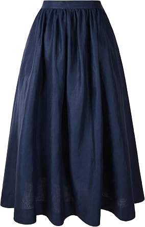 Womens Renaissance Skirt 100% Linen Victorian