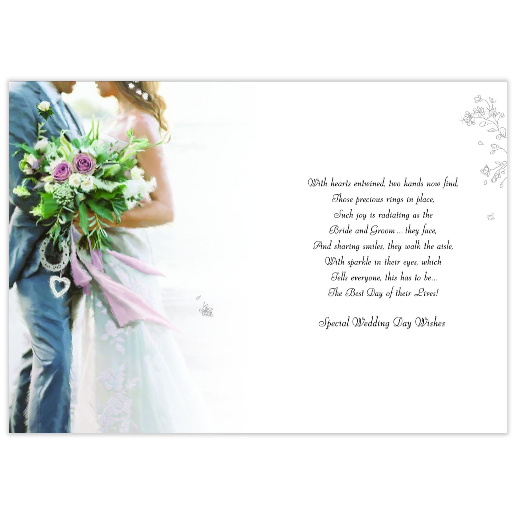 Biglietto d' auguri (JJ8731) – wedding – Daughter and Son in