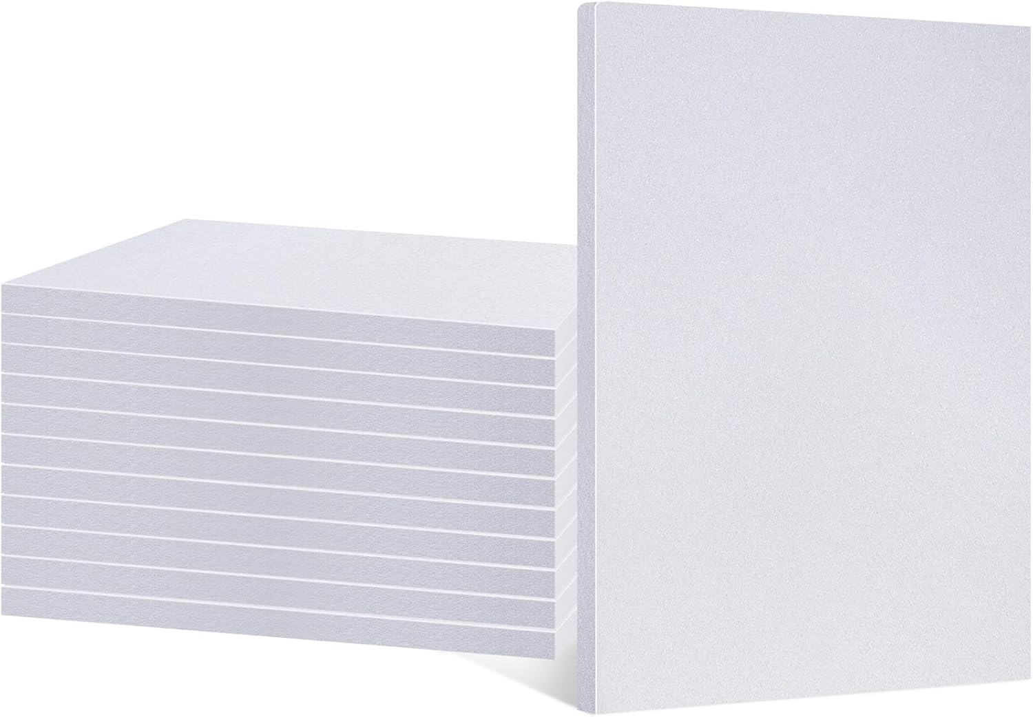 Frienda 12 Pcs Foam Board Bulk 12" x 7.5" x 1/2" Xps Foam Sheet Panel for DIY Crafts Sculpture Modeling Floral Arrangements School Home Office Art (White)