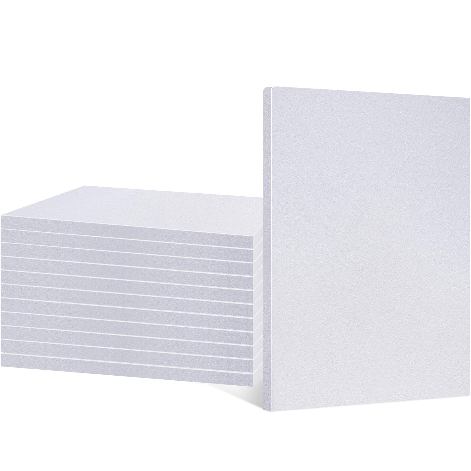 Frienda 12 Pcs Xps Foam Board Craft Foam Sheet, 12" x 7.5" x 1/2",White
