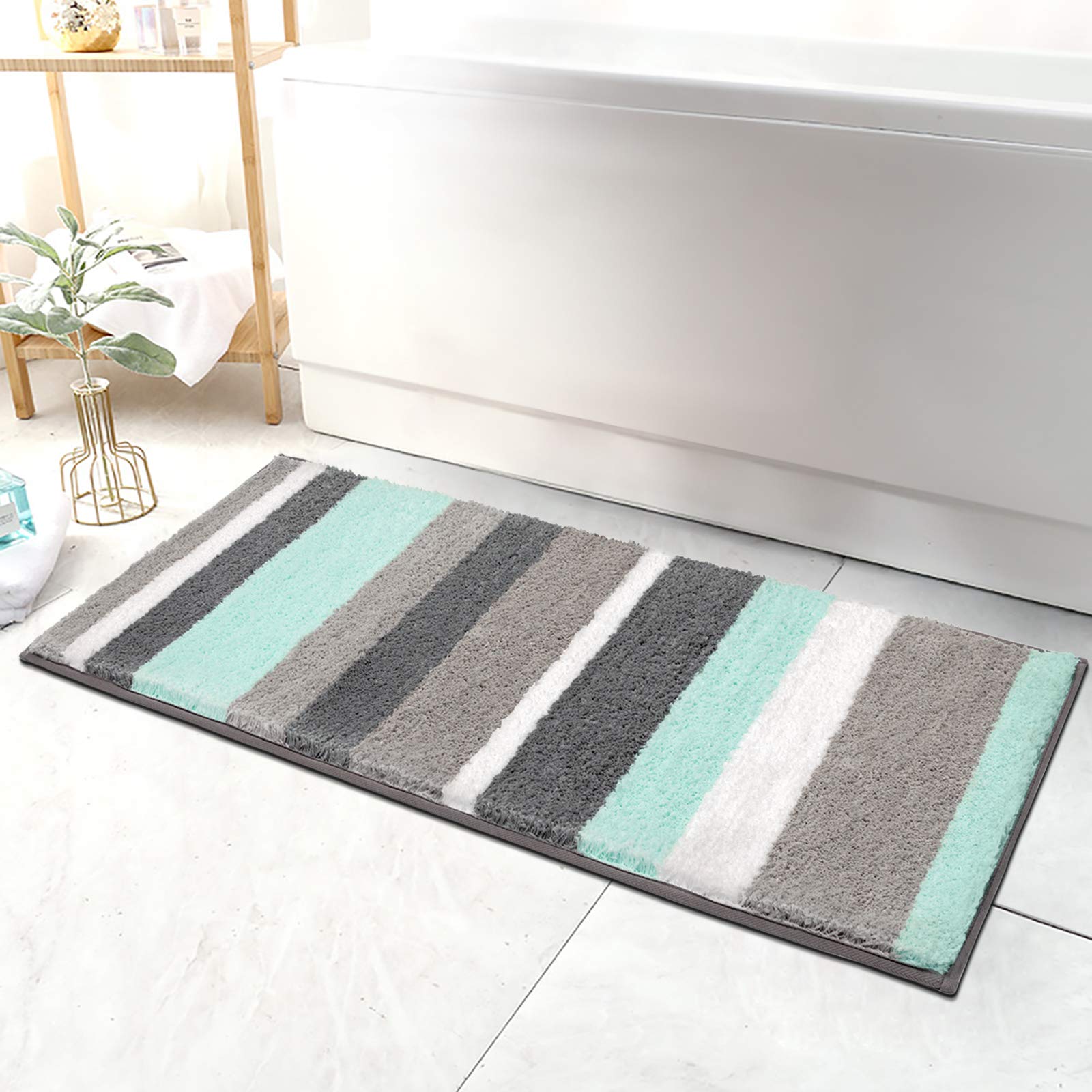 Hebe Extra Long Bathroom Runner Rug Non Slip Microfiber Bath Mat Rug Runner For Bathroom Absorbent Kitchen Floor Rug Machine Washable Hebe Extra Long Bathroom Runner Rug Non Slip Microfiber Bath Mat Rug Runner For Bathroom Absorbent Kitchen Floor Rug Machine Washable