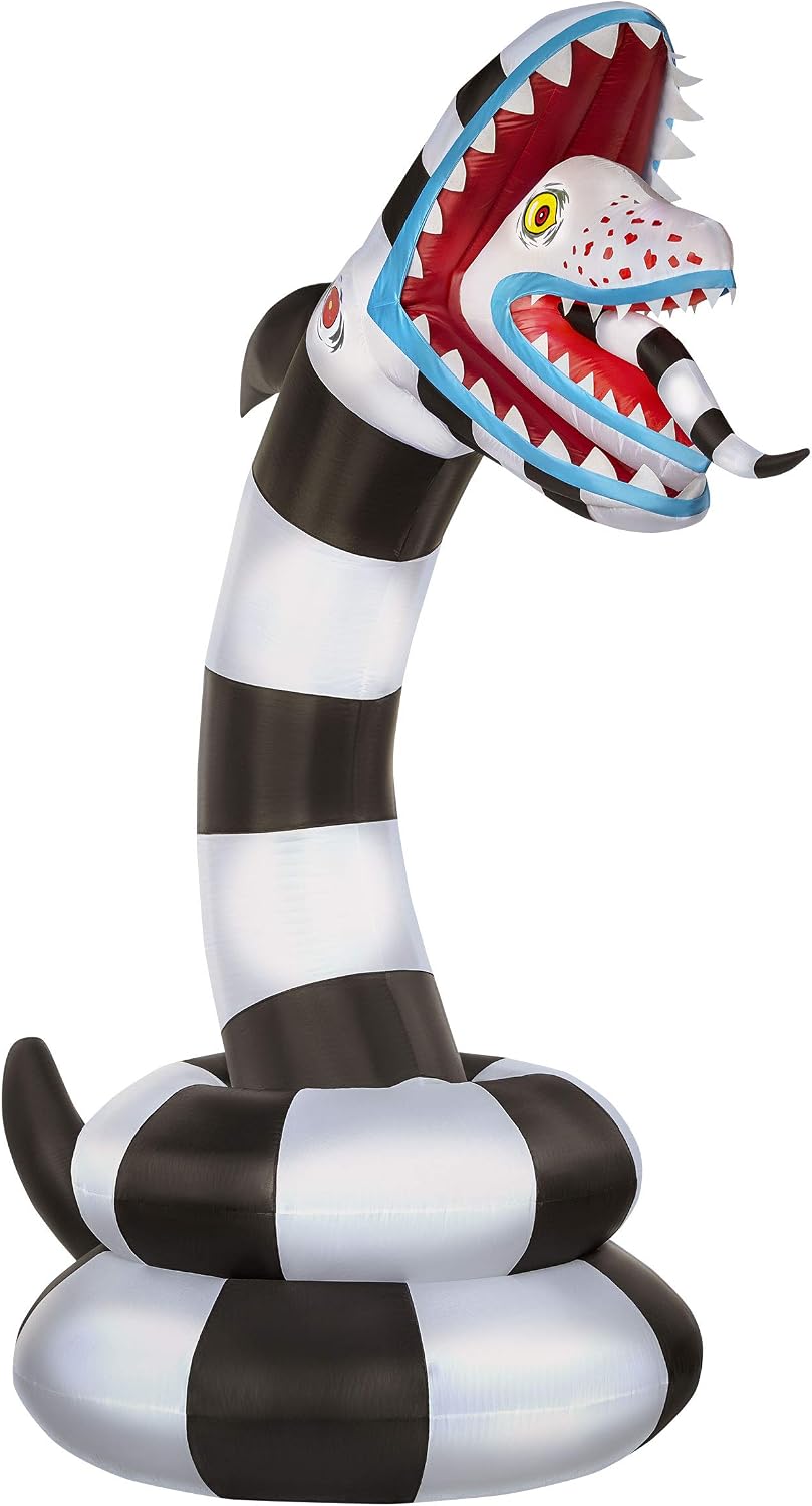 Spirit Halloween Beetlejuice Sandworm Inflatable Decoration | Officially Licensed | 9.8 Feet | Halloween Décor | Horror Décor | Blow-Up Prop