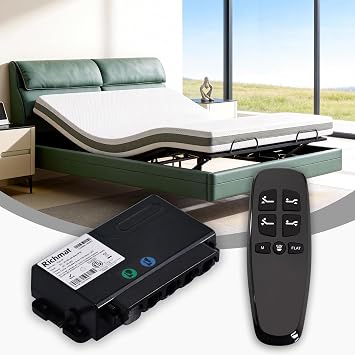 Richmat Adjustable Bed Control Box HJC18 with Bed Remote Replacement Parts