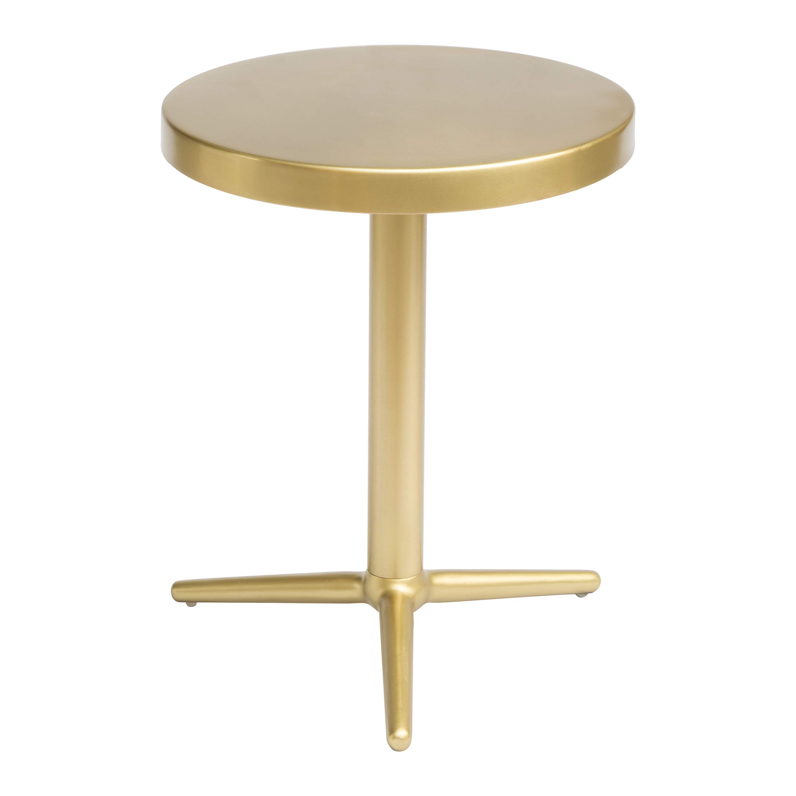 Zuo405001 Derby Accent Table, Single, Brass