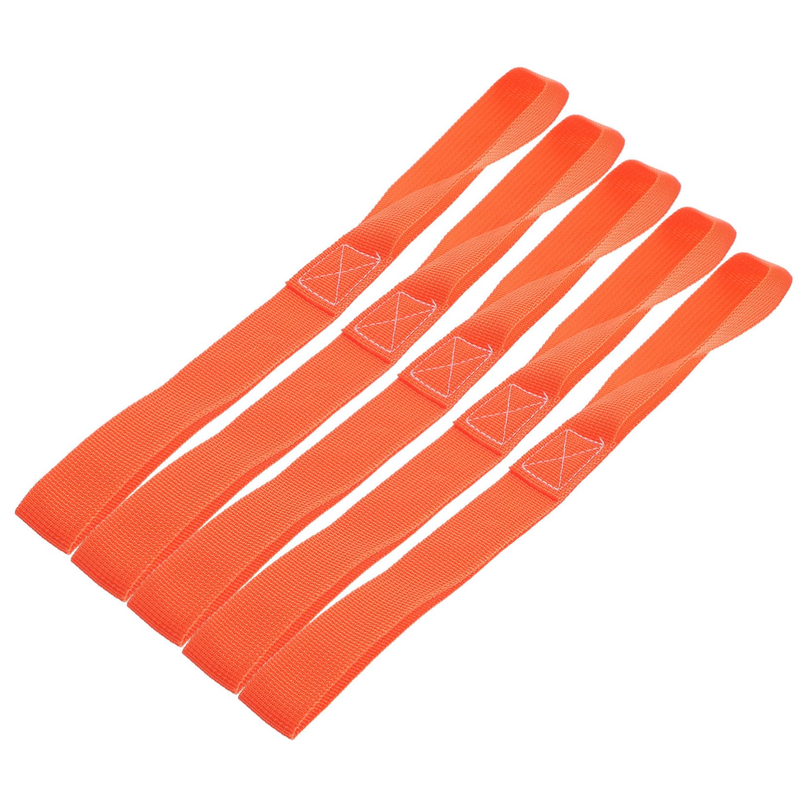 ibasenice 4pcs Orange Motorcycle Tie down Straps 2.5cm x 30.5cm Heavy Duty Binding Loops for Motorcycles Scooters Off-road Use Cargo Securement Random Color