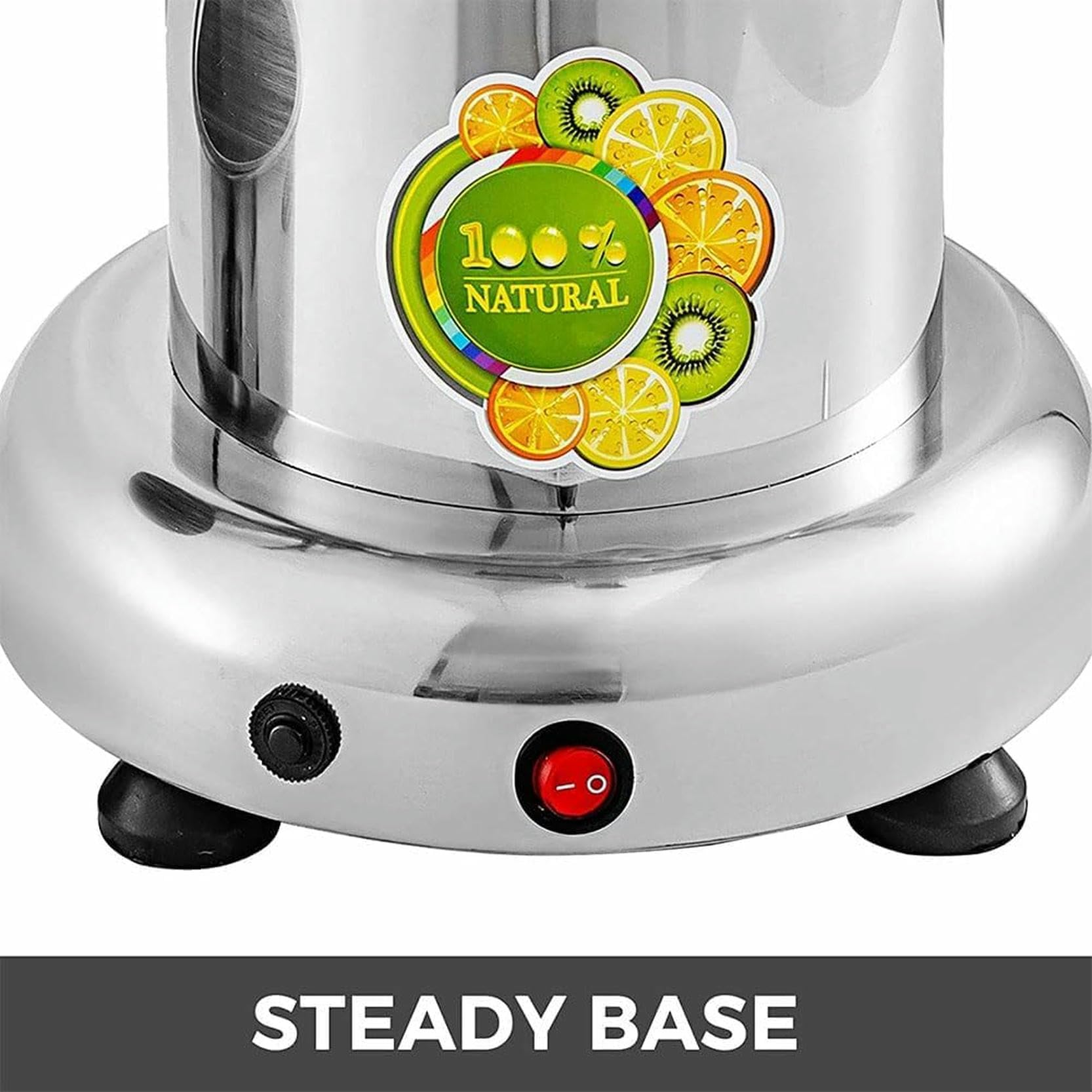 Extractor de Jugo eléctrico de 80-100 kg/h, exprimidor de cítricos Comercial de 4300 r/min, Extractor de Jugo centrífugo de Acero Inoxidable de 370 W para Tienda de jugos, Restaurante, Hotel