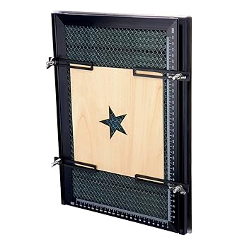 Engraving Platform, Clamp Design High Accuracy Good Heat Dissipation 380x284x22mm Laser Cutting Worktable with Protective Pad for Metalworking Projects