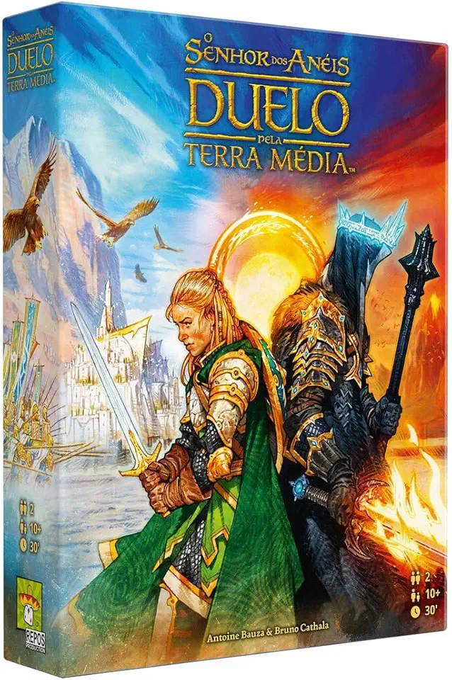 Galápagos, O Senhor dos Anéis: Duelo pela Terra Média, GAMES, a partir de 10 anos, 2 jogadores, partidas de ate 30 min.