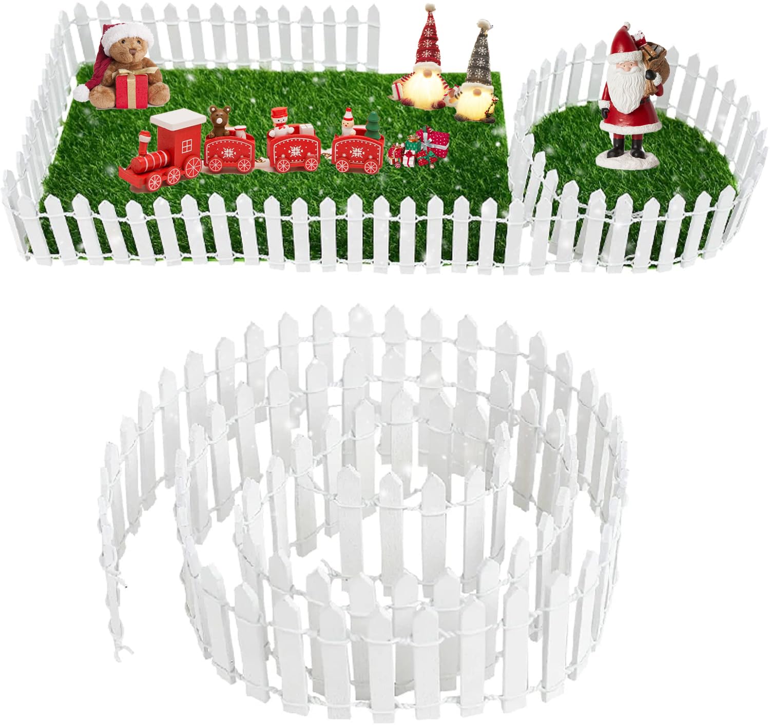 2 Weiße Miniatur-Holzzäune Für Puppenhaus & Deko – 90 Cm Lang, DIY-Gartenzaun Für Modellbau
