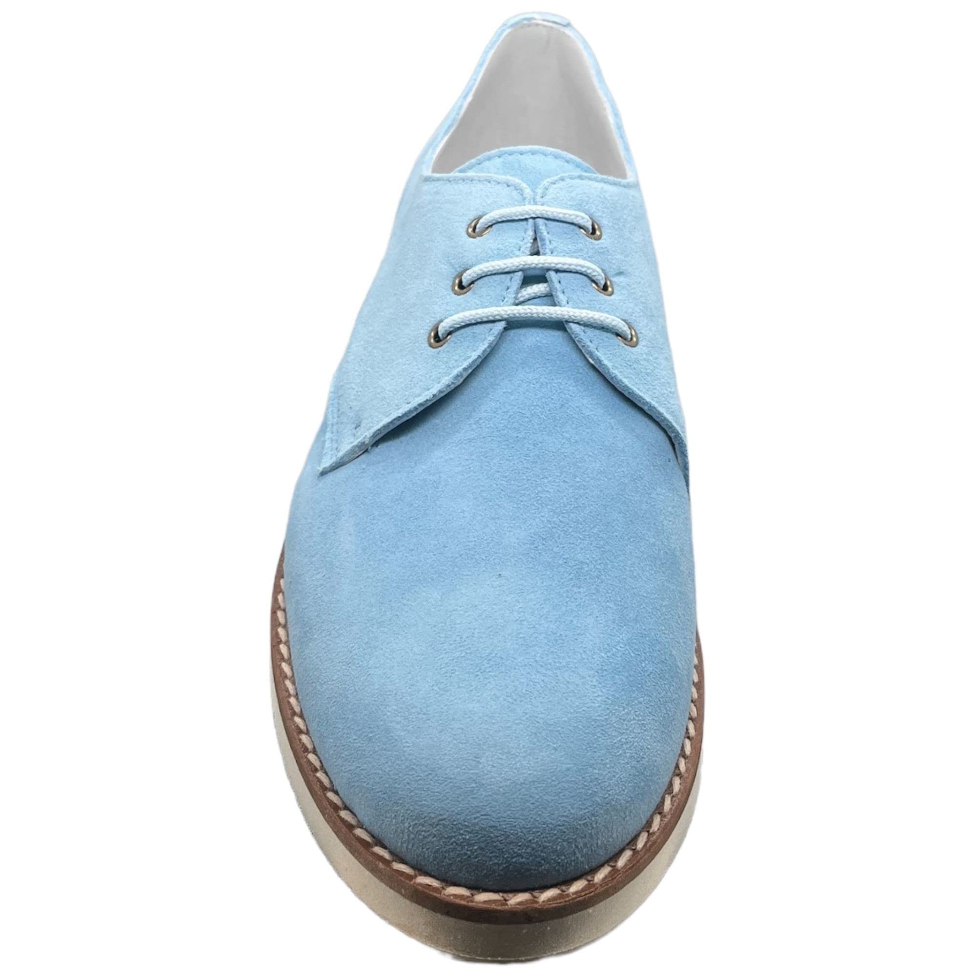 GUXS Zapato Blucher niño Color Ante Sky Azul