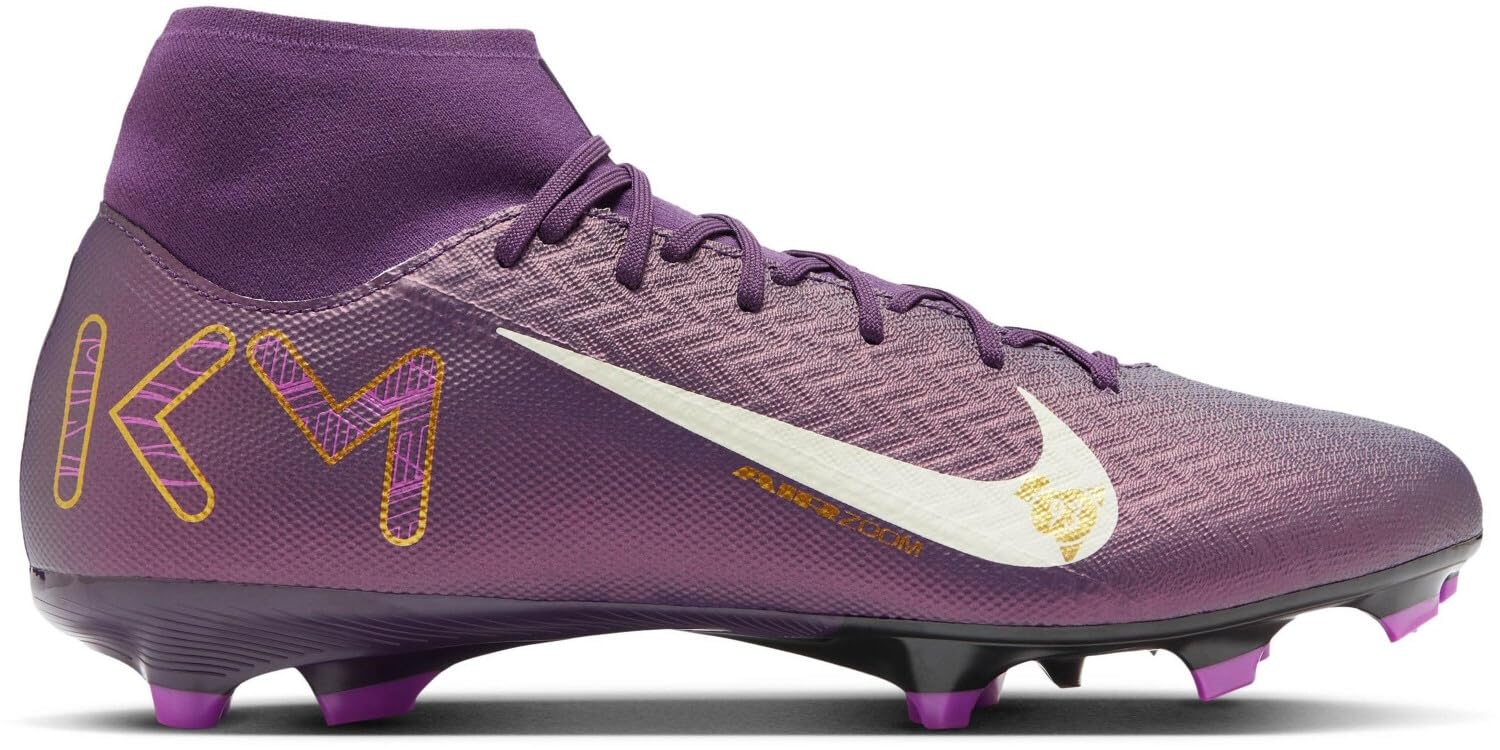 Nike Men's Purple/Ivory Zoom Superfly 10 Academy Km Fg/Mg Football Boots Hj7309 500 - Uk 10 | Us 11 | Eu 45