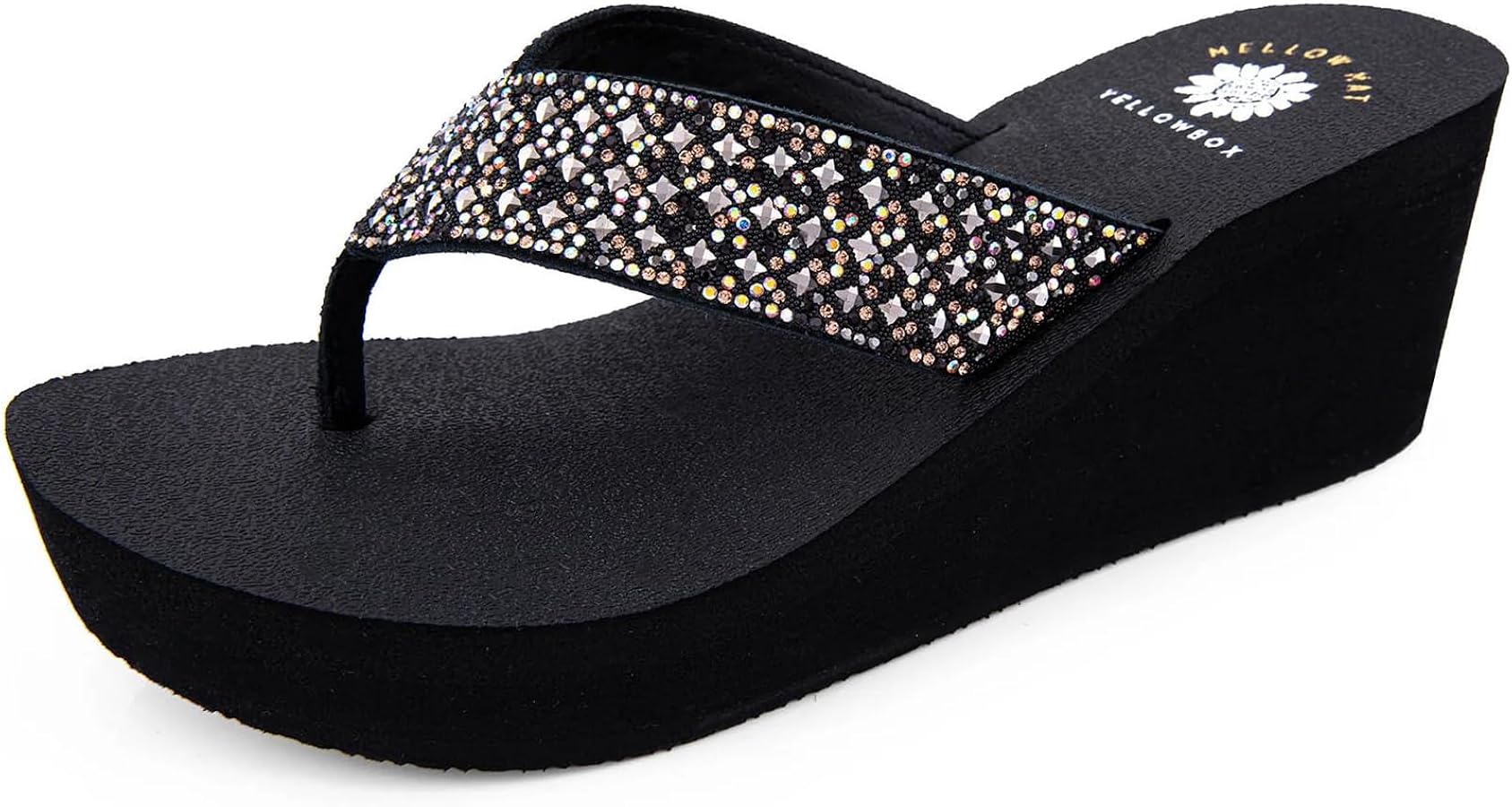 YELLO★BLACK WHALE PLATFORM SANDALS BLACK WHALE PLATFORM SANDALS – YELLO