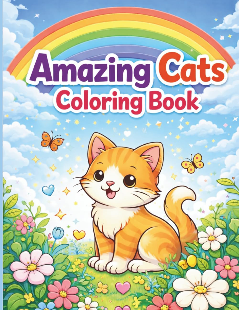 Amazing Cats Coloring Book