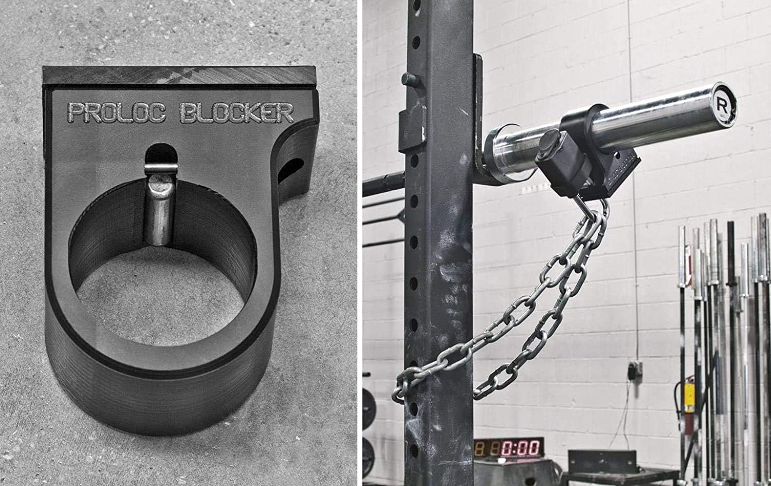 ProlocCollars Blocker Anti-Theft Barbell Lock for Olympic Bars, Made in USA | Keep your Barbell safe and secure