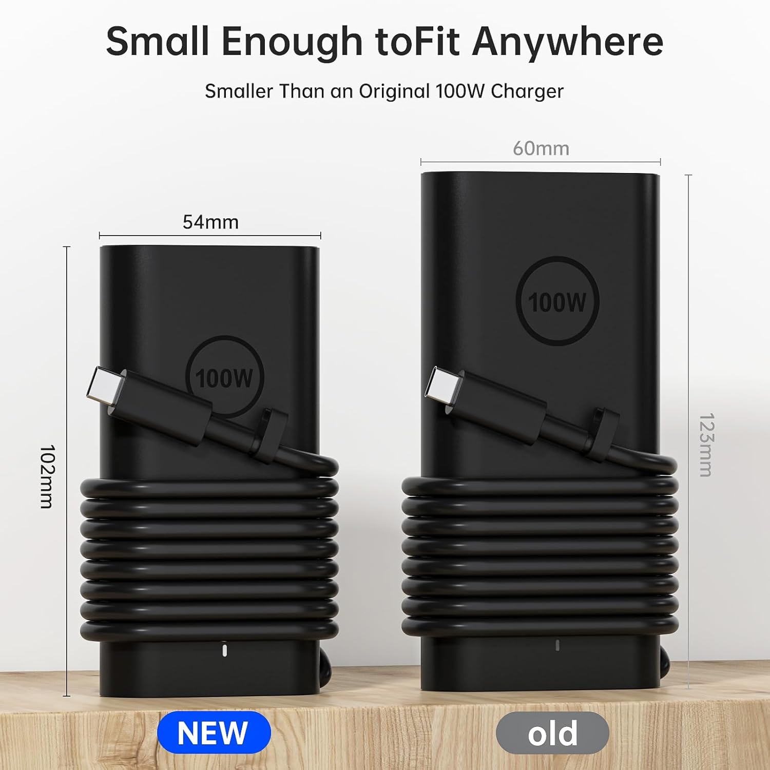 100W Type C USB-C Laptop Charger Fit for Dell Latitude 9440 9510 9520 7640 Precision 5480 3580 3480 Inspiron 14 16 5000 7000 7440 Adapter Power Cord