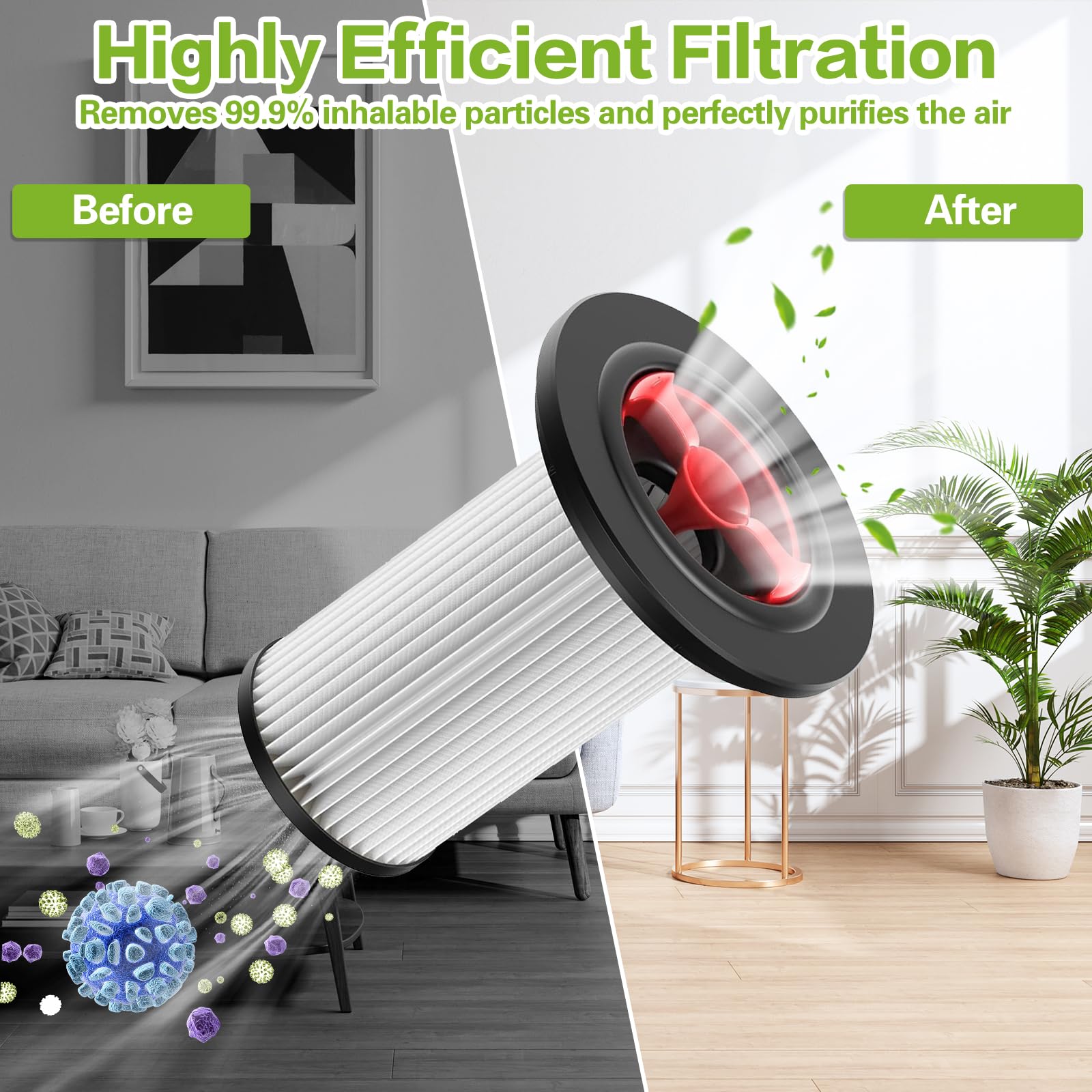Zestaw 2 filtrów zamiennych kompatybilnych z odkurzaczem Bosch Unlimited Gen2, seria 8, zamiennik filtra Bosch 12023349 i 12036642, nadaje się do prania i wielokrotnego użytku, ze szczotką do