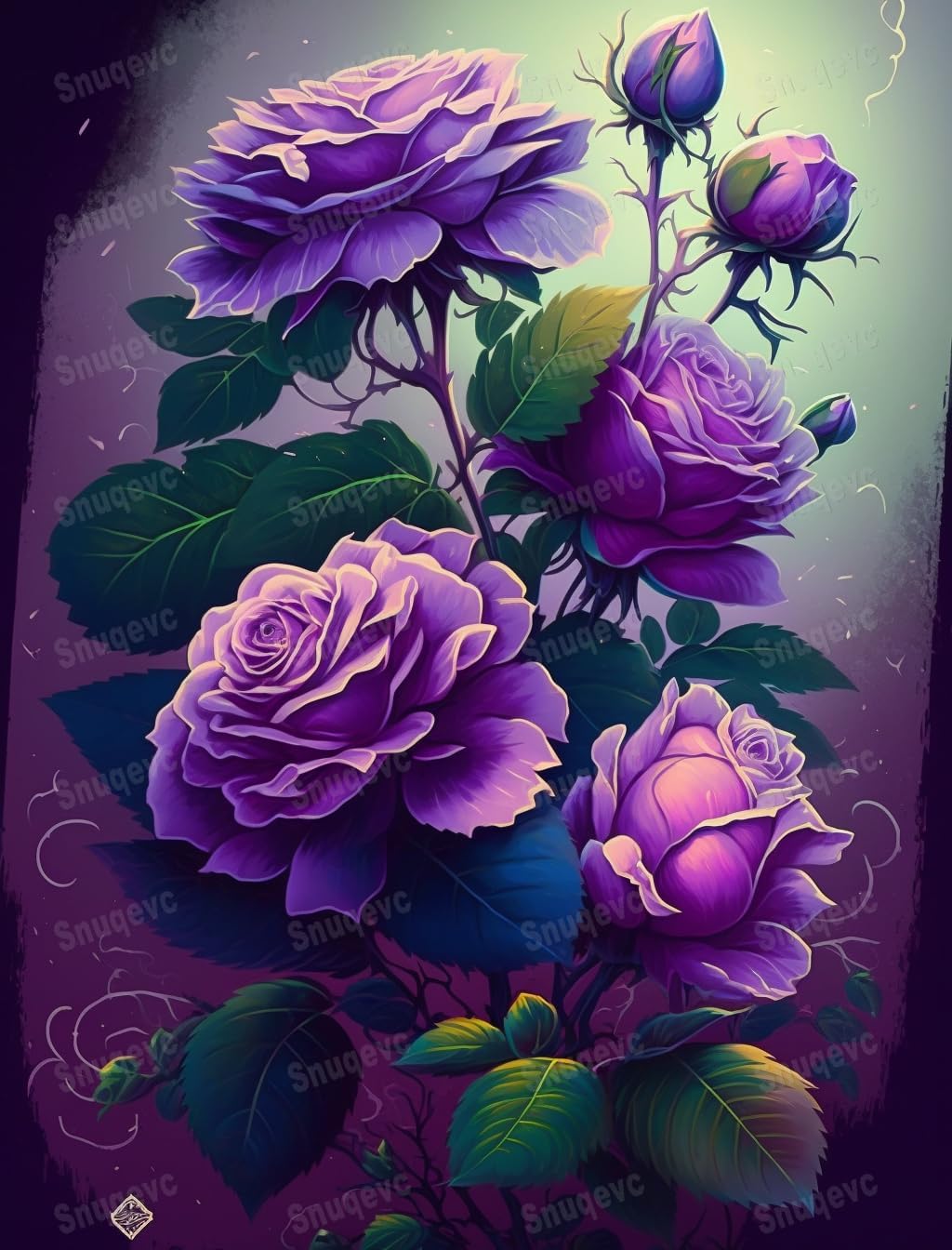 Amazon Romantic Purple Roses Adult Jigsaw Puzzle 200 Pieces Eco amazon-romantic-purple-roses-adult-jigsaw-puzzle-200-pieces-eco