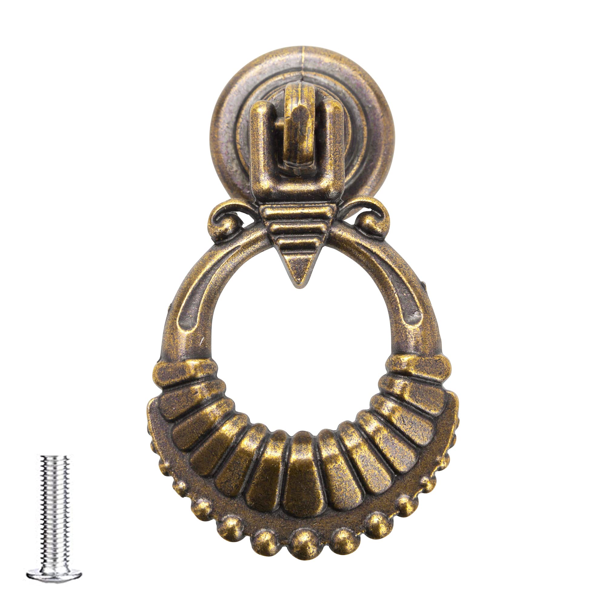 Antique Copper and Brass Pull Knob - Versatile for Wardrobe & Cabinets