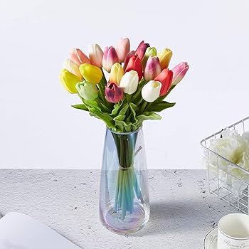 Amazon｜造花 枯れない花 チューリップ インテリア ギフト アート