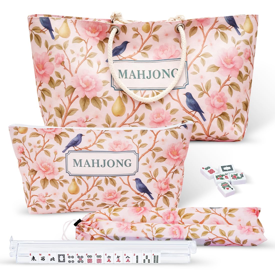 FUYIHGL® 3PCS Empty Mahjong Bag for Tiles and Rack